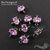Коннектор со вставкой Mini Morganite Fianit Silver Plated 9х6 мм