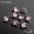 Коннектор со вставкой Mini Morganite Fianit Silver Plated 9х6 мм, изображение 3