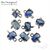 Коннектор со вставкой Mini Cobalt Crystal Silver Plated 9x6 мм, изображение 3