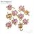 Коннектор со вставкой Mini Morganite Fianit Gold Plated 9х6 мм, изображение 4