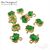 Коннектор со вставкой Mini Chrysoprase Crystal Gold Plated 9x6 мм, изображение 4
