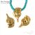 Бейл-держатель для кулона Snail Gold Plated 13х8 мм, изображение 2