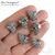 Чашечки для бусин Maldives Silver Plated 17х12 мм, изображение 2
