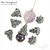 Чашечки для бусин Rapana Shell Silver Plated 10 мм