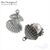 Подвеска со штифтом Swift Scallop Silver Plated 13 мм, изображение 5