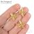Коннектор-подвеска Starfish Gold Plated 22 мм, изображение 2