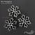 Коннектор-подвеска Snowflake Silver Plated 15 мм, изображение 2