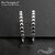 Швензы Twisted Sterling Silver Rhodium Plated 16х2 мм (пара), изображение 2