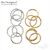 Кольцо текстурированное разъемное Steel Gold Tone (10 шт.) (12 мм), Размер: 12 мм, изображение 4