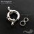Замок-штурвал Wheel Sterling Silver 19х10 мм