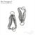 Декоративный замок с кольцами Uroboros Sterling Silver 29х12 мм, изображение 4