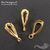 Бейл-держатель для кулона Beautiful Gold Plated 16х5 мм, изображение 2