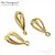 Бейл-держатель для кулона Beautiful Gold Plated 16х5 мм, изображение 3