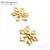 Коннектор-подвеска Snowflake Gold Plated 15 мм, изображение 4