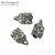 Концевик с петлей Shibori Silver Plated 12х8 мм