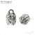 Концевик с петлей Shibori Silver Plated 12х8 мм, изображение 4