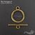 Замок-тогл Laconic Antique Gold 14 мм, изображение 3