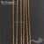 Цепочка фигурная стальная Wispy Gold Stainless Steel 0,8 мм, изображение 4