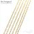 Цепочка фигурная стальная Wispy Gold Stainless Steel 0,8 мм, изображение 5