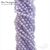 Фианит с огранкой Provence Lavender, Размер: 3 мм, Длина: нить 37 см
