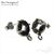 Основы для пусет Black Diamond Rhodium Plated 9х12 мм (пара)