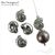 Бусина Snail Silver Plated 8х9 мм