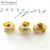 Маскировочные (обжимные) бусины Sparkle Gold Plated 3 мм (уп.10 шт.), изображение 2