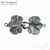 Авторский замок-крючок Lampone Silver Plated 32 мм