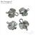 Авторский замок-крючок Lampone Silver Plated 32 мм, изображение 5