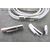 Замок-концевик с фиксатором Thick Rhodium Plated 28х6 мм