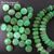 Хризопраз натуральный рондель 6-11 мм (уп. 7 шт)
