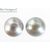 Жемчуг натуральный полусверленный Shine Gray 9-9,5 мм (пара)