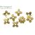 Чашечки для бусин Flower Gold Plated 8х2 мм