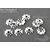 Чашечки для бусин Swirl Round Sterling Silver 3 мм (уп. 10 шт)