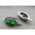Подвеска со вставкой Emerald Crystal Silver Plated 19х8,5 мм, изображение 3