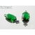 Подвеска со вставкой Emerald Crystal Silver Plated 19х8,5 мм, изображение 4