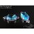 Подвеска со вставкой Sky Blue Crystal Silver Plated 19х8,5 мм