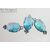 Подвеска со вставкой Sky Blue Crystal Silver Plated 19х8,5 мм, изображение 2