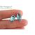 Подвеска со вставкой Sky Blue Crystal Silver Plated 19х8,5 мм, изображение 3