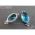 Подвеска со вставкой Sky Blue Crystal Silver Plated 19х8,5 мм, изображение 4