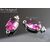 Подвеска со вставкой Rubellite Crystal Silver Plated 19х8,5 мм, изображение 4