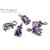 Подвеска со вставкой Amethyst Fianit Unique Silver Plated 9х4 мм