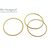 Кольцо соединительное паяное Twisted Round Vermeil Sterling Silver 21х1 мм