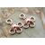 Коннектор Triplex Sterling Silver Rose Gold Plated 15х11 мм