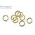 Кольцо соединительное витое разъемное Twisted Round Gold Plated 5х1 мм (уп. 10 шт.)