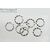 Кольцо соединительное витое разъемное Twisted Round Rhodium Plated 5х1 мм (уп. 10 шт.)
