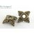 Чашечки для бусин Quatrefoil Bronze 6,5х2 мм (уп. 30 шт.)