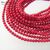 Коралл натуральный красный гладкий 3 мм (нить 20 см)
