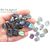 Хрустальная бусина Mystic Blue Geometric 13х11 мм, изображение 3