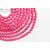 Коралл натуральный розовый гладкий 3 мм (нить 19 см)